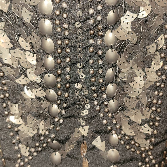 NWT Free People Ella Embellished Slip Dress Size Medium Color Black - Picture 6 of 9